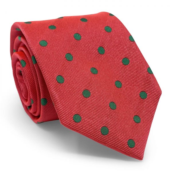 Spaced Dots: Tie - Red