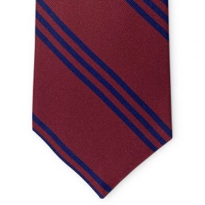 College Collection Stripes: Tie - Maroon/Navy