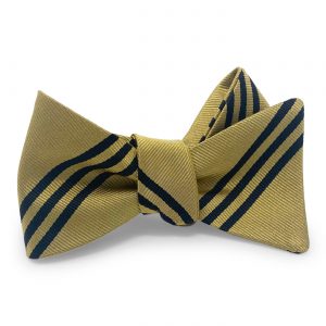 College Collection Stripes: Bow - Gold/Black