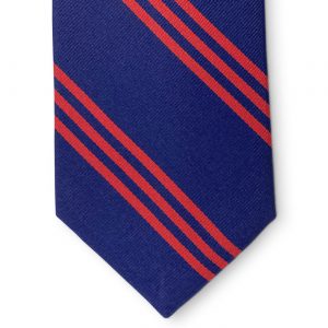 College Collection Stripes: Tie - Navy/Red