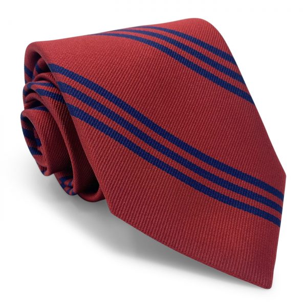 College Collection Stripes: Tie - Red/Navy