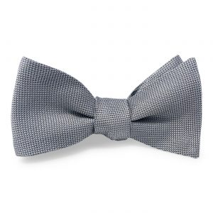 Textured Formal: Bow - Silver
