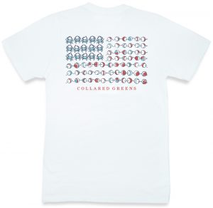 Crab Flag: Short Sleeve T-Shirt - White