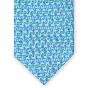 Sea Horses: Tie - Blue