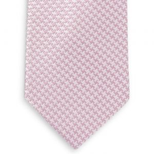 Houndstooth: Tie - Light Pink