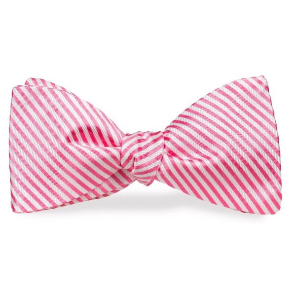 Signature Stripe: Bow - Pink