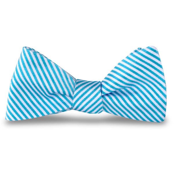 Signature Stripe: Bow - Turquoise