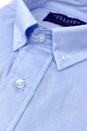 Basil: Brookline Button Down Shirt - Light Blue