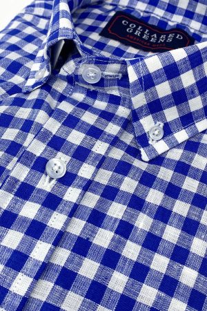 Vinton: Brookline Button Down Shirt - Dark Blue