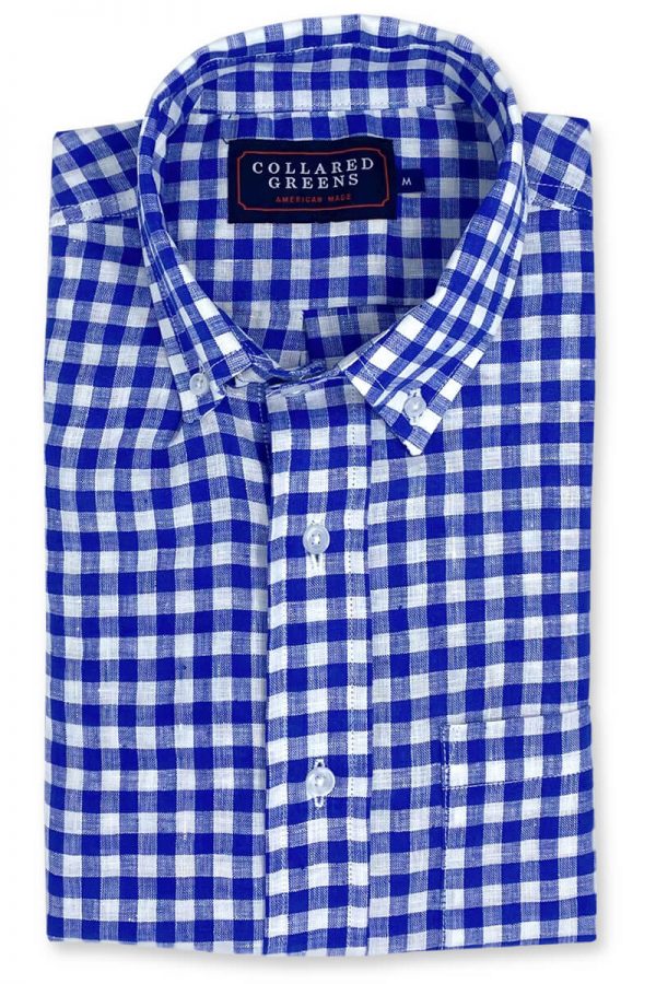 Vinton: Brookline Button Down Shirt - Dark Blue