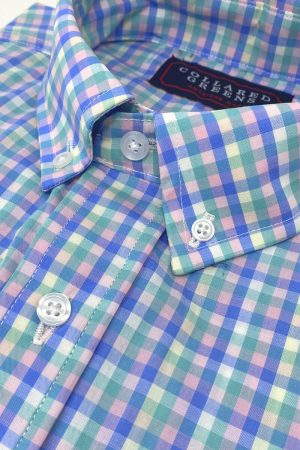 Weber: Brookline Button Down Shirt - Blue/Pink/Green