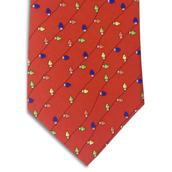 Holiday Lights: Tie - Red