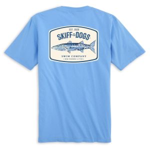 Ohh Barracuda: Pocket Short Sleeve T-Shirt - Azure